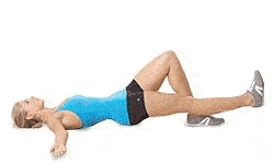 Подъем ног и таза из положения лежа